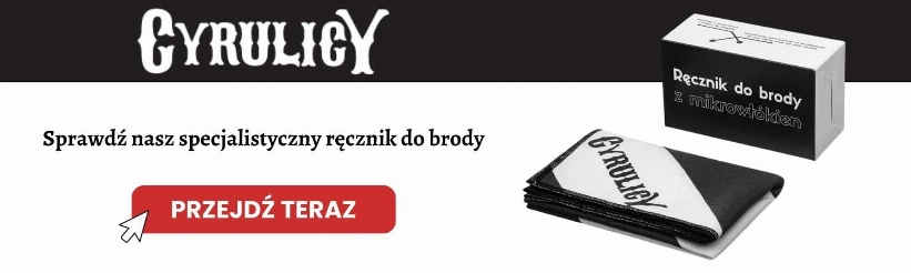 delikatny ręcznik do brody – chroni włosy przed łamaniem i puszeniem
