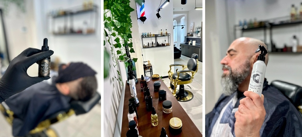 Kosmetyki Cyrulików w barber shopie Hi Hair Chorzów