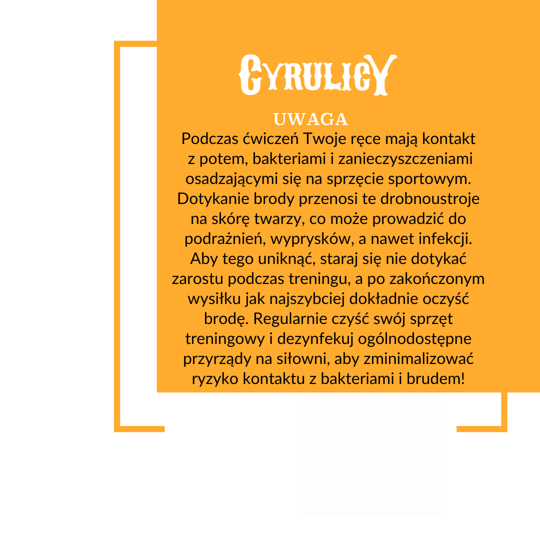 Sport a broda - jak zadbać o zarost podczas aktywności fizycznej? – broda sport dezynfekuj sprzęt sportowy